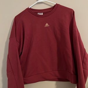 Adidas Dark Mauve Sz Large Crew Neck Sweatshirt EUC